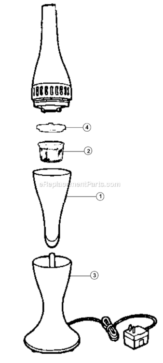 Page A Diagram and Parts List for M0216 SPC Dirt Devil Hand Vacuum